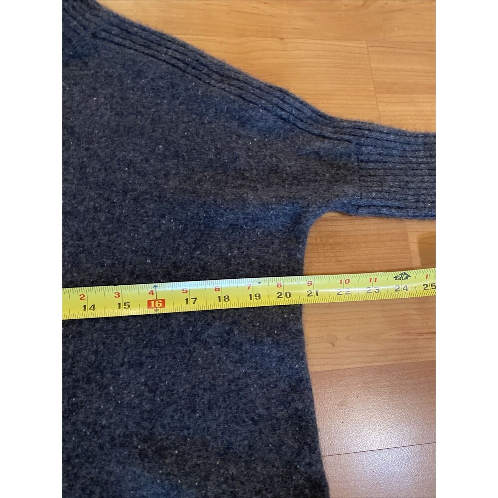 Saks Fifth Avenue Gray Hi-Low 100% Cashmere Turtleneck Sweater‎ Size XS - Picture 8 of 12